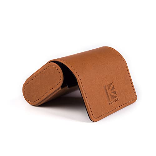 Earbud Case KBEAR Leder Mini Kopfhörer Hülle, Braun Tragbare Kopfhörer Aufbewahrungstasche, Druckfeste Schützende Kopfhörer-Aufbewahrungsbox, Geeignet für KZ EDX Pro/Castor/DQS, KBEAR KB02/KS1/Storm Earbud Case KBEAR Leder Mini Kopfhörer Hülle, Braun Tragbare Kopfhörer Aufbewahrungstasche, Druckfeste Schützende Kopfhörer-Aufbewahrungsbox, Geeignet für KZ EDX Pro/Castor/DQS, KBEAR KB02/KS1/Storm von keephifi