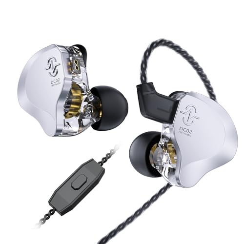 keephifi CCZ Solo DC02 In-Ear-Monitor Kopfhörer mit Kabel und Mikrofon IEM,Dual Magnetic Circuit DD IEM Bass Headset, PU+PET-Verbundmembran,Galvanisierte Glänzende Metall-Ohrhörer für Musiker,Gaming keephifi CCZ Solo DC02 In-Ear-Monitor Kopfhörer mit Kabel und Mikrofon IEM,Dual Magnetic Circuit DD IEM Bass Headset, PU+PET-Verbundmembran,Galvanisierte Glänzende Metall-Ohrhörer für Musiker,Gaming von keephifi