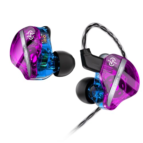 keephifi CCZ DC01 Pro In-Ear-Monitor-Kopfhörer, 1DD Bass HiFi IEM kopfhörer,V-Shape-Tuning kabelgebundene In-Ear-Ohrhörer, abnehmbaren 2pin-Z-OFC-Kabeln für Musiker, Schlagzeuger(Violett,kein mikro) keephifi CCZ DC01 Pro In-Ear-Monitor-Kopfhörer, 1DD Bass HiFi IEM kopfhörer,V-Shape-Tuning kabelgebundene In-Ear-Ohrhörer, abnehmbaren 2pin-Z-OFC-Kabeln für Musiker, Schlagzeuger(Violett,kein mikro) von keephifi