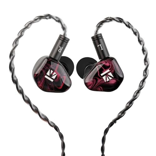 keephifi KBEAR KB01 In-Ear-Kopfhörer, IEM Kopfhörer, Beryllium-Membran, dynamischer Treiber, kabelgebundene Ohrhörer, 3D-Druck, Harz-Hohlraum, HiFi-IEM für Sängerbühne, abnehmbares Kabel von keephifi
