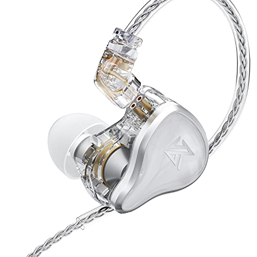 keephifi KZ ZAS In-Ear-Kopfhörer, kabelgebunden, 16 Einheiten, Hybrid, In-Ear-Monitor, 7BA + 1DD, IEM, mit 8 Kernen, versilbertes Kabel von keephifi