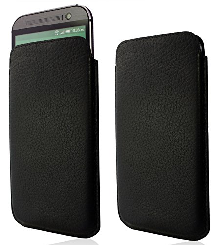 keib Echt Leder Tasche Apple iPhone 6 Plus (5.5 Zoll) Schwarz Ledertasche extra Dünn Etui Pouch Case Cover Hülle von keib