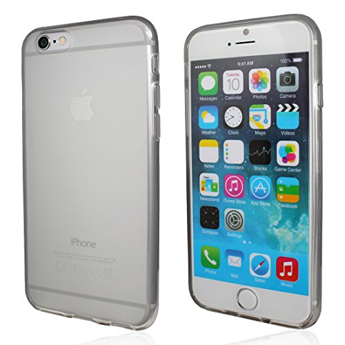 keib Hülle Apple iPhone 6 Plus (5.5") Weiß Transparent edles Design extra Dünn TPU von keib