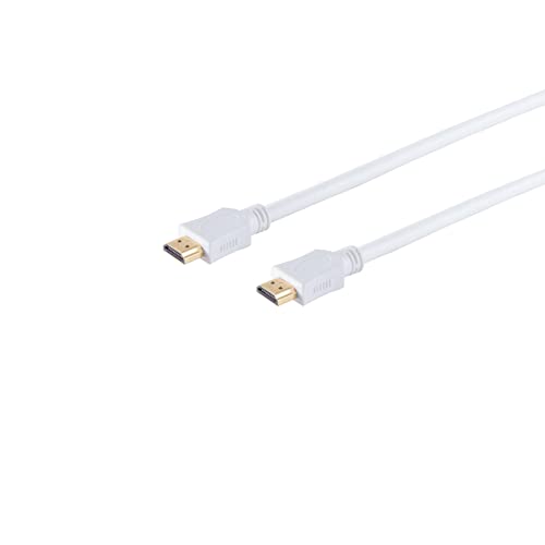 S-Conn 3 m HDMI A Kabel HDMI Typ A (Standard) Weiß – HDMI-Kabel (3 m, HDMI Typ A (Standard), HDMI Typ A (Standard), 8,16 Gbit/s, Weiß von keine Angabe