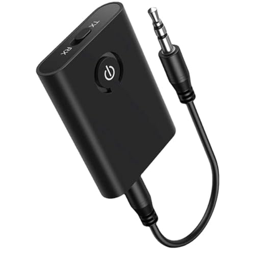 kekaa Bluetooth 5.3-Adapter für Flugzeug zu 2 Kabellosen Kopfhörern, 3,5-Mm-Klinkenstecker, In-Flight-Bluetooth-Sender, Empfänger für Fernseher von kekaa