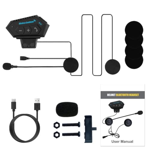 kekaa Kabellose Bluetooth-Ohrhörer für Helme, Elektrisches Motorradfahren, Anrufe Empfangen, BT12-Helm-Bluetooth-Ohrhörer von kekaa