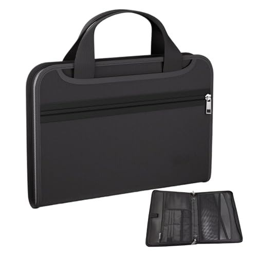 keloppasit Fächermappe, feuerfeste Mappe, Fächermappe für wichtige Dokumente, feuersichere Tasche, mehrere Taschen mit Griff und Etiketten für A4-Papier keloppasit Fächermappe, feuerfeste Mappe, Fächermappe für wichtige Dokumente, feuersichere Tasche, mehrere Taschen mit Griff und Etiketten für A4-Papier von keloppasit