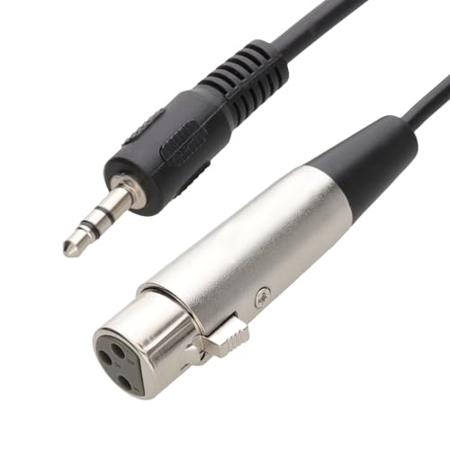 kenable 3,5 mm Stereo Klinkenstecker PC/Laptop Zum XLR Weiblich Mixer/Speaker Kabel 2 m [2 Meter/2m] von kenable