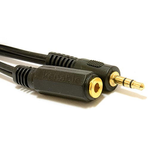 3,5 mm Stereo Klinkenstecker Zum Buchse Kopfhörer Verlängerung Vergoldeten Kabel 0,3 m [0.3 Meter/0,3m] von kenable