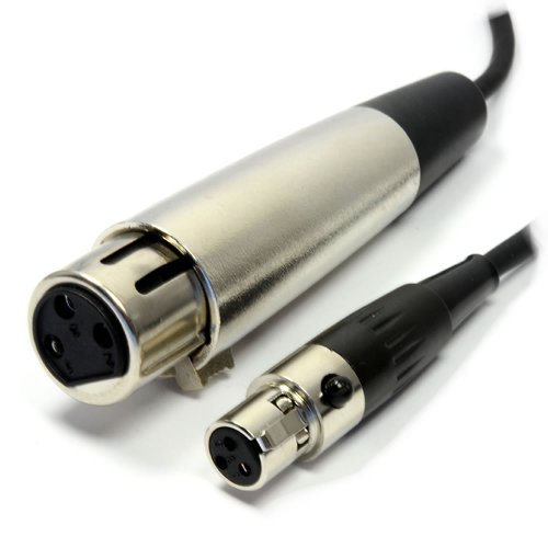 kenable 3 Polig Buchse Weiblich XLR Zum 3 Buchse Weiblich mini XLR Kabel 1,5 m [1.5 Meter] von kenable
