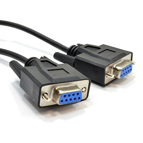 9 Polig DB9 Seriell RS232 Null Modem Hoch Geschwindigkeit Abgeschirmtes Kabel 2 m [2 Meter/2m] von kenable