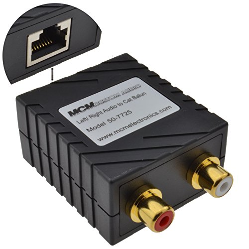 Audio Absender Hinüber LAN CAT5 Ethernet Kabel Cinch Chinch Extender 150 m [150 Meter] von kenable