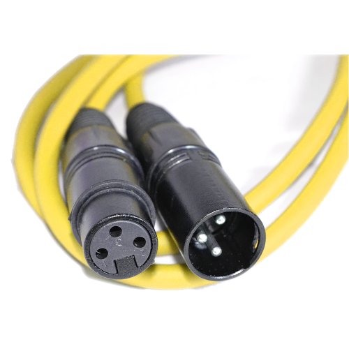 Ausgewogen XLR Mikrofon Anschlusskabel Männlich Zum Weiblich Audio Kabel Gelb 1,5 m [1.5 Meter/1,5m] von kenable