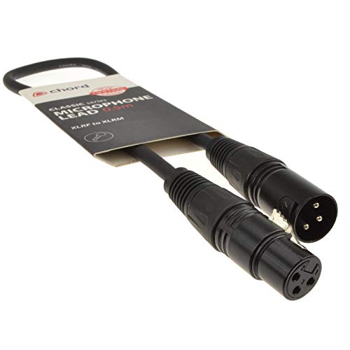 Ausgewogen XLR Mikrofon Anschlusskabel Männlich Zum Weiblich Audio Kabel Schwarz 0,5 m [0.5 Meter/0,5m] von kenable