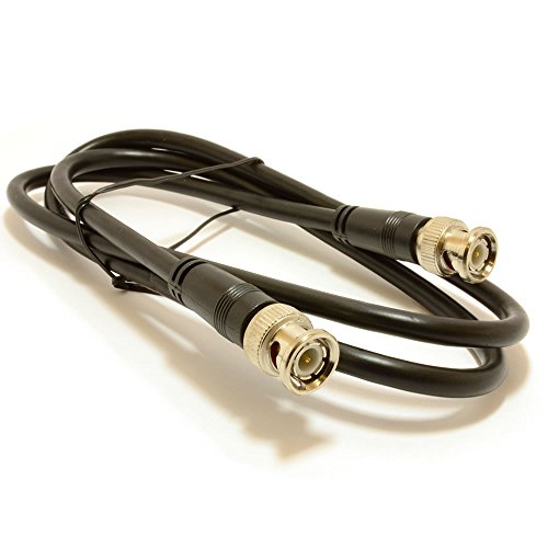 BNC Stecker RG59 75ohm Videoüberwachung CCTV Kamera Video Kabel Anschlusskabel 1 m [1 Meter/1m] von kenable