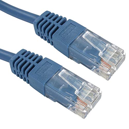 Blau Netzwerk Ethernet RJ45 Cat-5E UTP Patchkabel LAN Kupfer Kabel Anschlusskabel 2 m [2 Meter/2m] von kenable