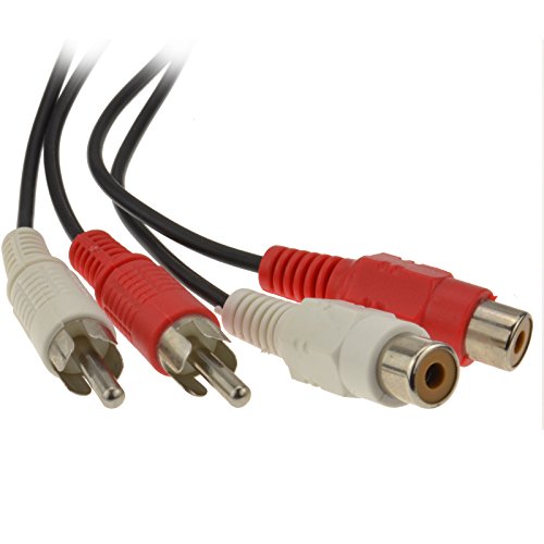 Chinch Cinch 2X Stecker Zum Buchsen Verlängerung Kabel Audio Anschlusskabel 1,2 m [1.2 Meter] von kenable
