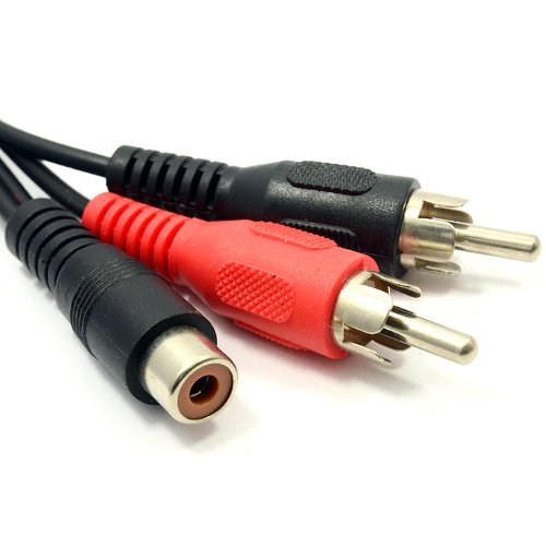 Einzelne Cinch Buchse Zum 2X Chinch Cinch Stecker Adapter Anschlusskabel Kabelverteiler Y-Adapter Kabel von kenable