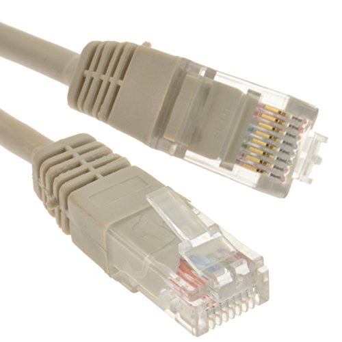 Grey Netzwerk Ethernet RJ45 Cat-5E UTP Patchkabel LAN Kupfer Kabel Anschlusskabel 6 m [6 Meter/6m] von kenable