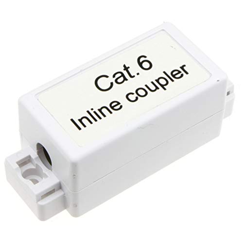 Inline Punch Down Kupplung Für LAN Kabel CAT6 Weiß [Cat6] von kenable