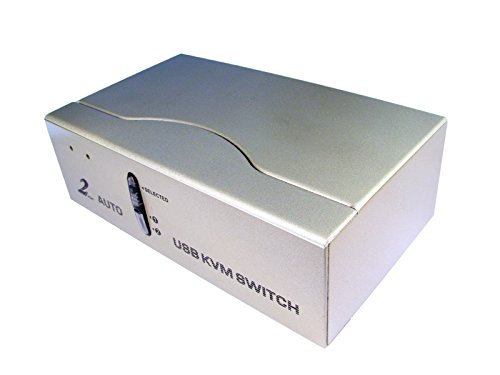 kenable Kompakt 2 Port USB KVM Umschalter Soho Mit Kabel 1 User 2 PCs Mit Audio [2 Port] von kenable