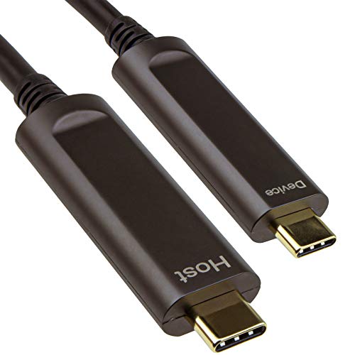 Lange USB 3.1 Stecker C Active Optisches Kabel AOC 5V 900mA 10Gbps Daten Transfer 15 m [15 Meter/15m] von kenable