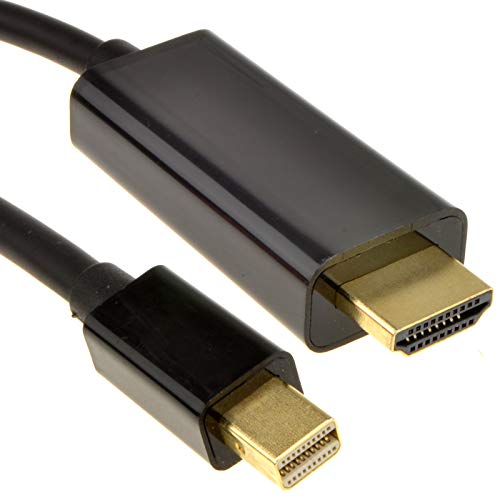 Mini DisplayPort Zum HDMI Kabel Für Mac Zum TV Video & Audio 1 m Schwarz [1 Meter/1m] von kenable