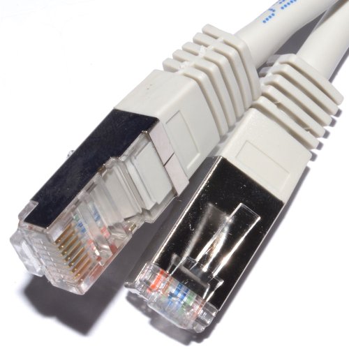 Netzwerk CAT5e FTP Ethernet LAN Abgeschirmtes Patchkabel Kabel Anschlusskabel 20 m Grey [20 Meter/20m] von kenable