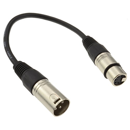 Pulse 3 Polig XLR Stecker Zum 5 Polig DMX Weiblich Buchse Adapter Kabel 20 cm von kenable