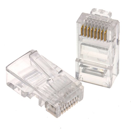 RJ45 CAT5e Ethernet LAN Crimps Ende Für Networks [10 Stück] [10 Pack] von kenable