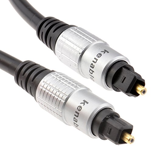 Reines Kupfer TOS link Toslinkkabel Optisches Digital Audio Kabel HQ 6 mm Anschlusskabel 1 m [1 Meter/1m] von kenable