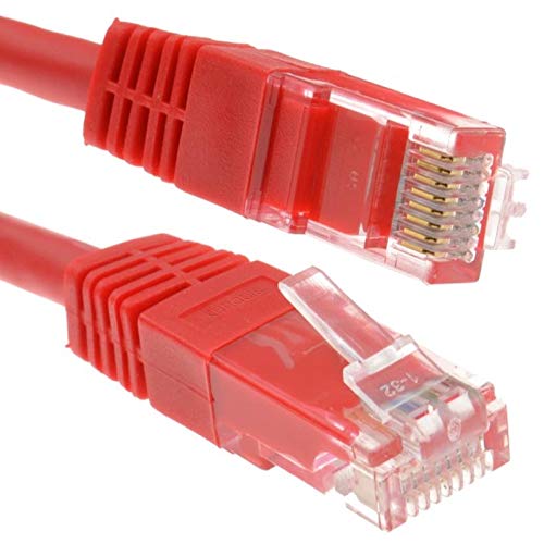 Rot Netzwerk Ethernet RJ45 Cat-5E UTP Patchkabel LAN Kupfer Kabel 1,5 m [1.5 Meter/1,5m] von kenable