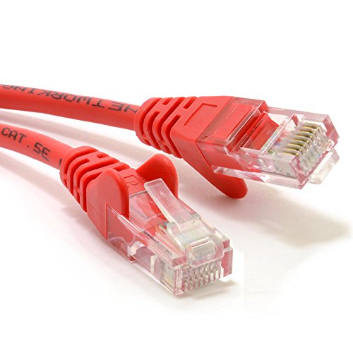 Rot Netzwerk Ethernet RJ45 Cat5E-CCA UTP Patchkabel 26AWG Kabel Anschlusskabel 2 m [2 Meter/2m] von kenable