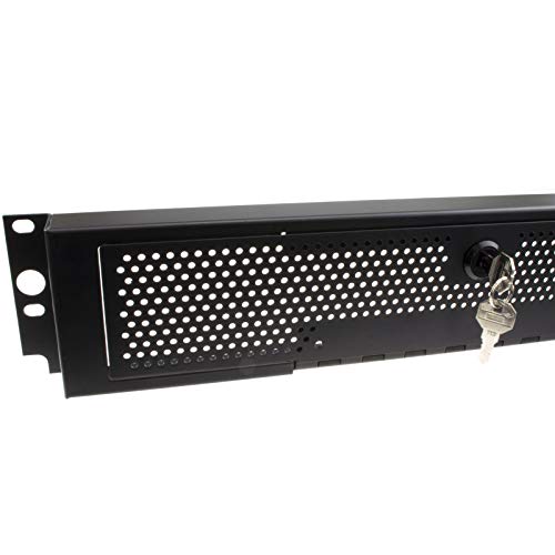Sicherheits Stahl Mesh Panel Für 19 inch Rack Vernetzung Daten Cabinets Lockable 2U [2U] von kenable