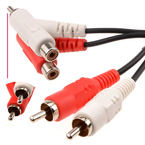 Stackable 2 x Chinch Cinch Zum Cinch Audio Kabel 2 m [2 Meter/2m] von kenable