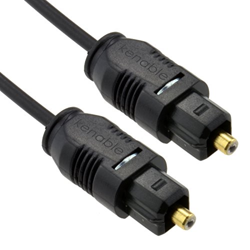 kenable TOS link Toslinkkabel Optisches Digital Audio Kabel 2,2 mm Anschlusskabel 0,3 m [0.3 Meter/0,3m] von kenable