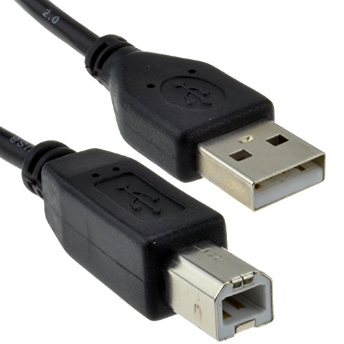 USB 2,0 24AWG Hoch Geschwindigkeit Kabel Drucker Anschlusskabel A Zum B Schwarz 0,25 m 25 cm [0.25 Meter/0,25m] von kenable