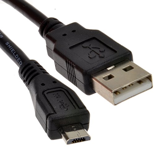 USB 2,0 A Zum Mikro B Daten und Ladekabel 24AWG Kabel 1,8 m Anschlusskabel Schwarz [1.8 Meter/1,8m] von kenable