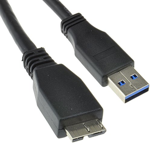 USB 3,0 SuperSpeed A Männlich Zum 10 Polig Mikro B Männlich Kabel Schwarz 0.7m 75 cm [0.7 Meter/0,75m] von kenable