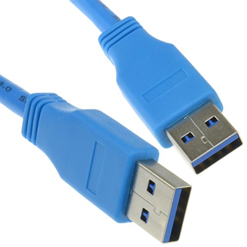 USB 3,0 SuperSpeed Stecker A Stecker Zum A Stecker Kabel Anschlusskabel Blau 1 m [1 Meter/1m] von kenable