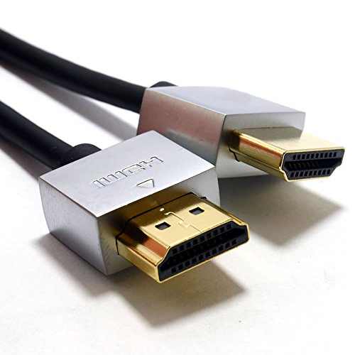 Ultra Schlank Verluste Profil HDMI Hoch Geschwindigkeit Kabel Vergoldeten Für HD TV Metall Ende 3 m [3 Meter/3m] von kenable