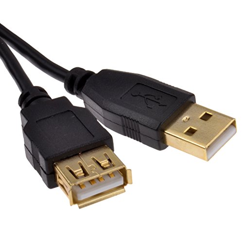 Vergoldeten USB 2,0 Verlängerung Anschlusskabel 24AWG Hoch Geschwindigkeit Kabel A Stecker Zum Buchse 1 m [1 Meter/1m] von kenable