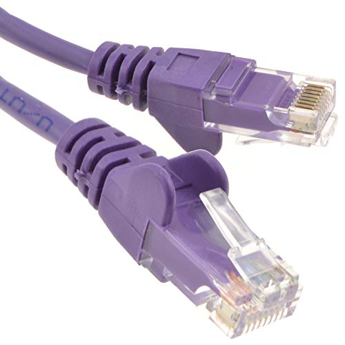 Violett Netzwerk Ethernet RJ45 Cat5E-CCA UTP Patchkabel 26AWG Kabel 3 m [3 Meter/3m] von kenable