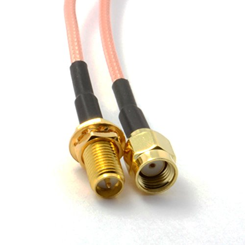 WiFi Antenne Verlängerung Cable/Lead Wireless WLAN RP SMA 0,5 m 50 cm Kurzes [0.5 Meter/0,5m] von kenable