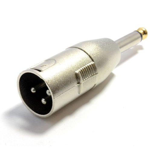 XLR Männlich Stecker 3 Polig Zum 6,35 mm Mono Klinkenstecker Stecker Audio Adapter Vergoldeten Tip von kenable