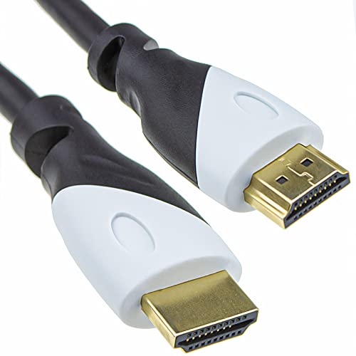 Zertifiziert Ultra Hoch Geschwindigkeit HDMI 2.1 Kabel 8K@60/4K@120 48Gbps Weiß Stecker 3 m [3 Meter/3m] von kenable