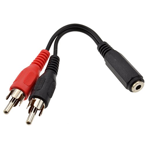 3,5 mm Stereo Klinkenstecker Buchse Zum 2X Cinch Chinch Stecker Adapter Kabel von kenable