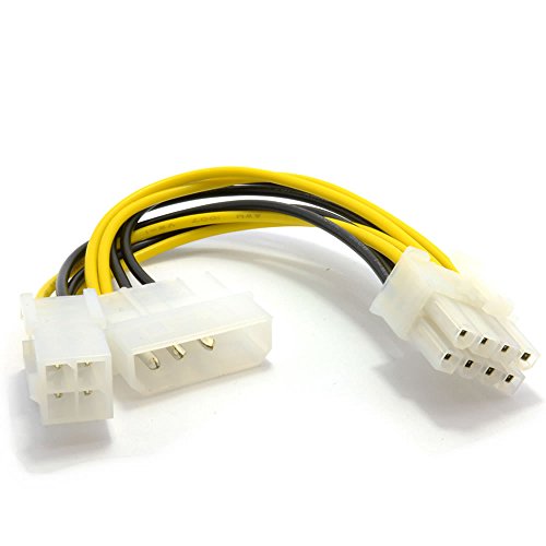 kenable 4 Polig ATX & 4 Polig LP4 Molex Zum 8 Polig EPS Strom Adapter Kabel von kenable