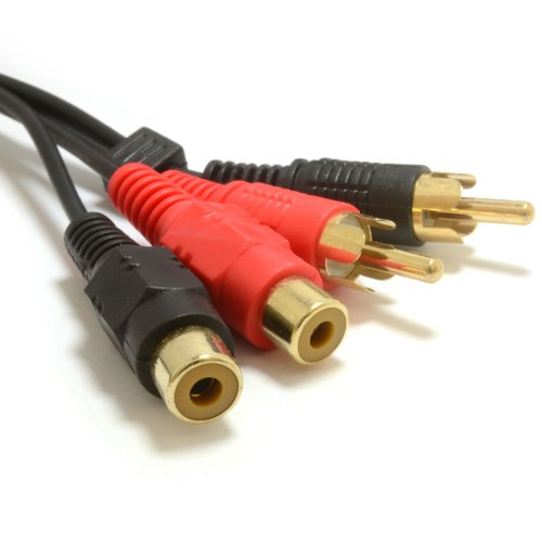 kenable Chinch Cinch 2x Stecker Zum Buchsen Verlängerung Kabel Audio Anschlusskabel Vergoldeten 5 m [5 Meter/5m] von kenable