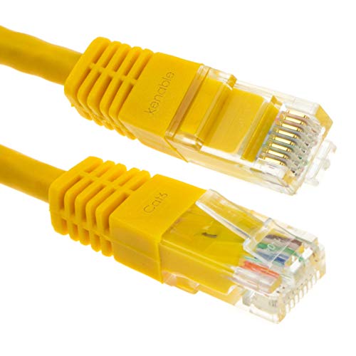 kenable Ethernet Netzwerk Kabel CAT6 Gigabit RJ45 Kupfer Internet Patchkabel Anschlusskabel Gelb 3 m [3 Meter/3m] von kenable